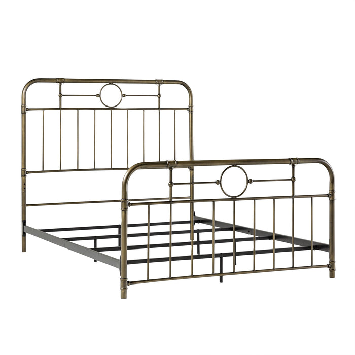 queen metal bed