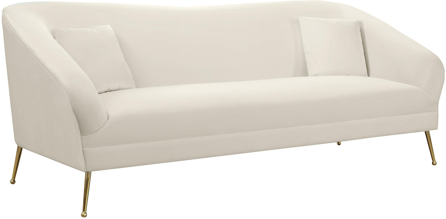Hermosa Cream Velvet Sofa - EZ Furniture of Mayfair (Philadelphia, PA)