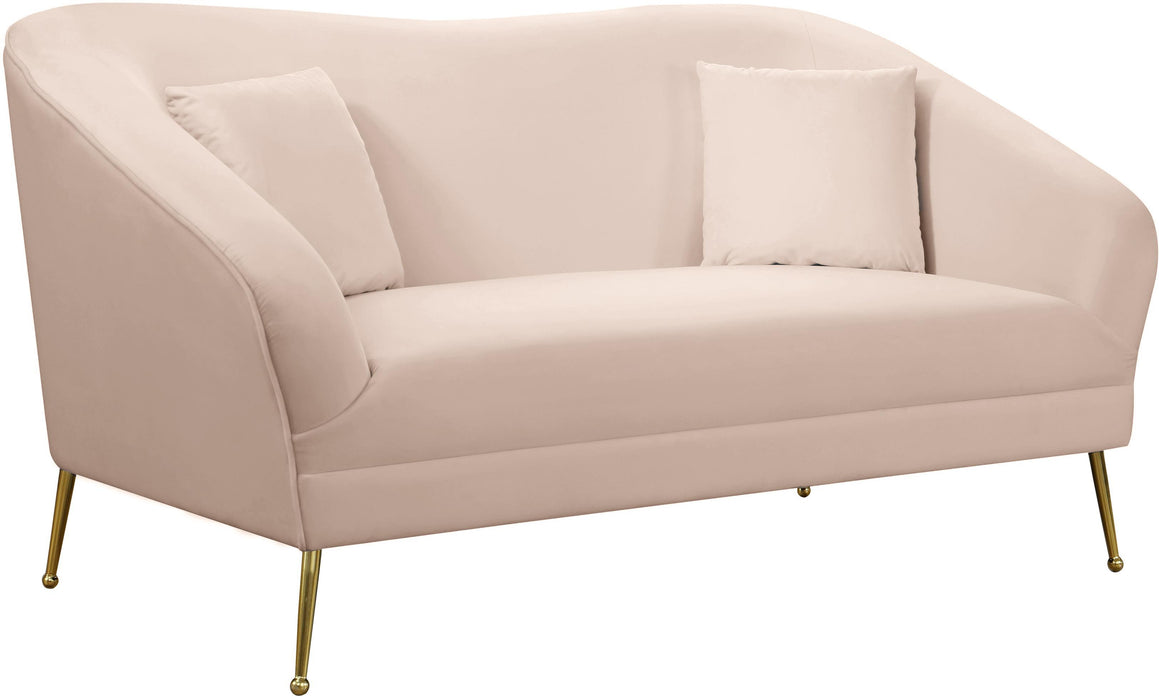 Hermosa Pink Velvet Loveseat - EZ Furniture of Mayfair (Philadelphia, PA)