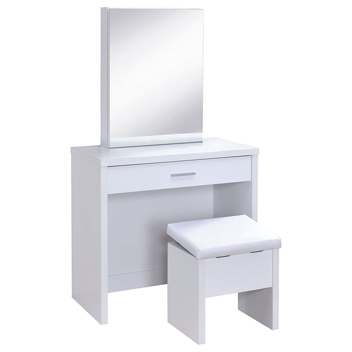 Harvey Makeup Vanity Table with Mirror and Stool