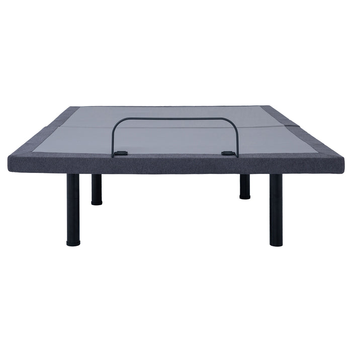 Negan Eastern King, E.King, Queen, & Twin XL Adjustable Bed Base Grey and Black