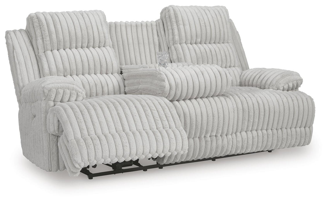 Rhines Falls Power Reclining Sofa with Drop Down Table - EZ Furniture of Mayfair (Philadelphia, PA)