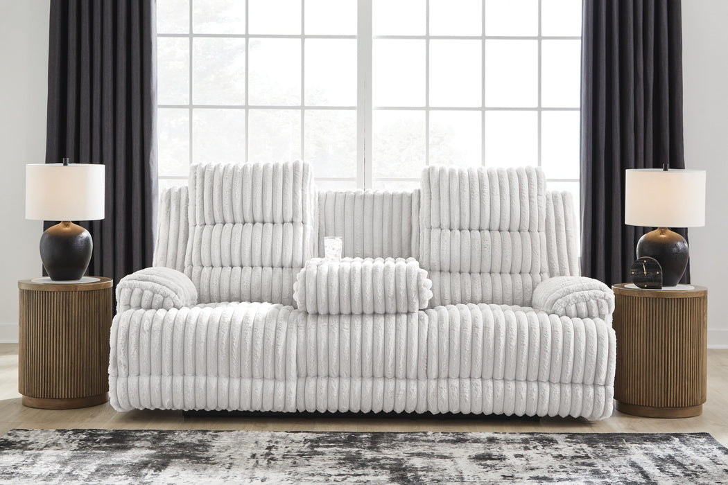 Rhines Falls Power Reclining Sofa with Drop Down Table - EZ Furniture of Mayfair (Philadelphia, PA)