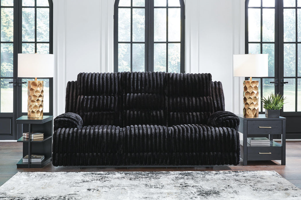 Rhine Falls Power Reclining Sofa with Drop Down Table - EZ Furniture of Mayfair (Philadelphia, PA)