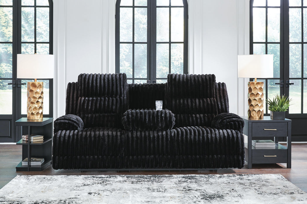 Rhine Falls Power Reclining Sofa with Drop Down Table - EZ Furniture of Mayfair (Philadelphia, PA)