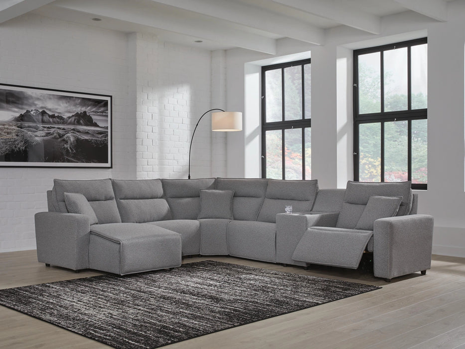 Modmax II Power Reclining Sectional with Chaise and Console