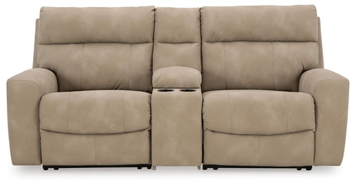 Next-Gen DuraPella Power Reclining Sectional Loveseat with Console - EZ Furniture of Mayfair (Philadelphia, PA)