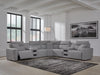 Modmax II Power Reclining Sectional with Audio Consoles - EZ Furniture of Mayfair (Philadelphia, PA)