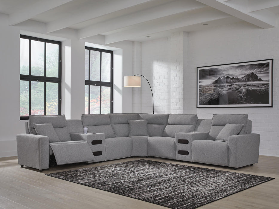 Modmax II Power Reclining Sectional with Audio Consoles - EZ Furniture of Mayfair (Philadelphia, PA)