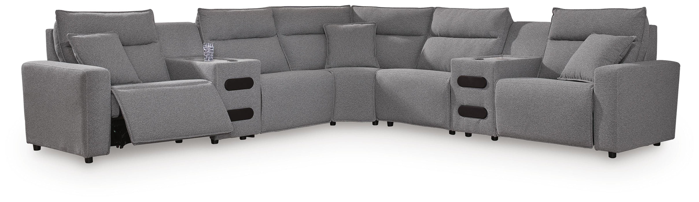 Modmax II Power Reclining Sectional with Audio Consoles - EZ Furniture of Mayfair (Philadelphia, PA)