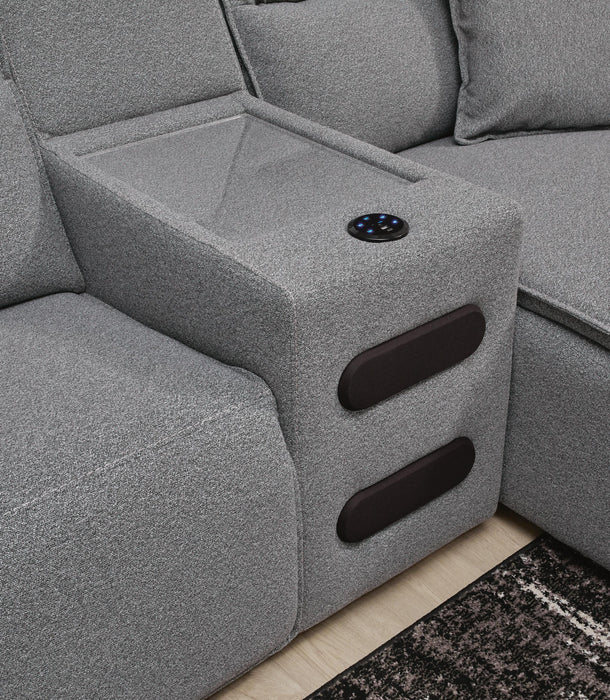 Modmax II Power Reclining Sectional with Audio Consoles - EZ Furniture of Mayfair (Philadelphia, PA)