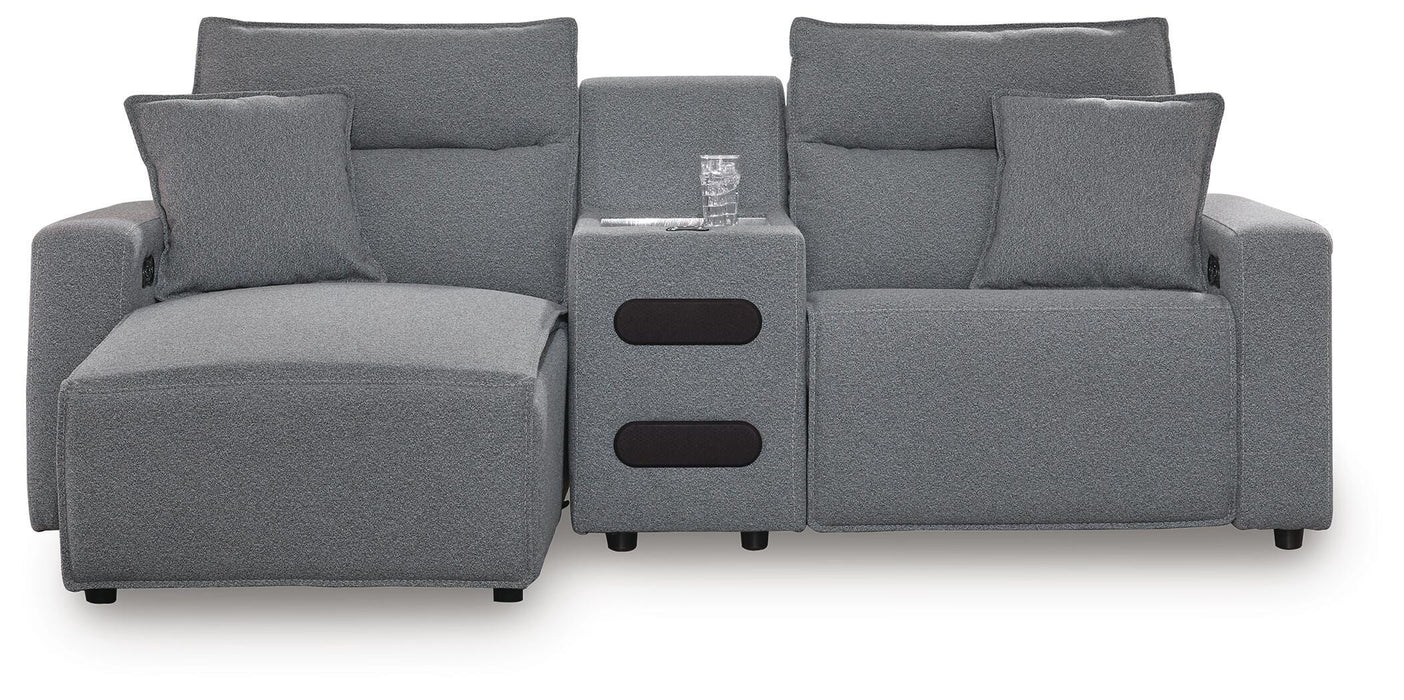 Modmax II Power Reclining Sectional with Chaise and Audio Console
