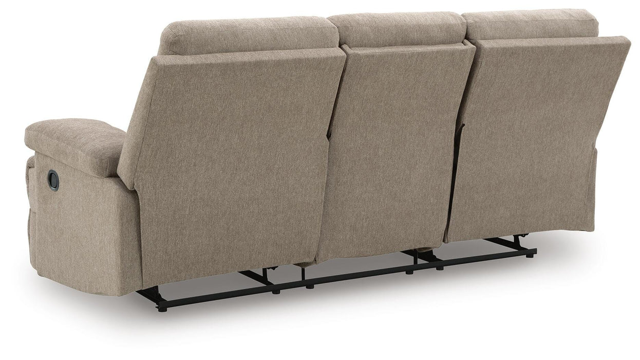 Side-Swipe Reclining Sofa with Drop Down Table - EZ Furniture of Mayfair (Philadelphia, PA)