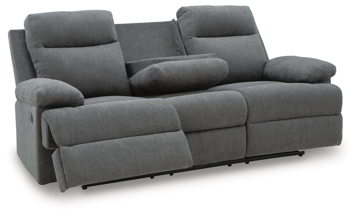 Side-Swipe Reclining Sofa with Drop Down Table - EZ Furniture of Mayfair (Philadelphia, PA)
