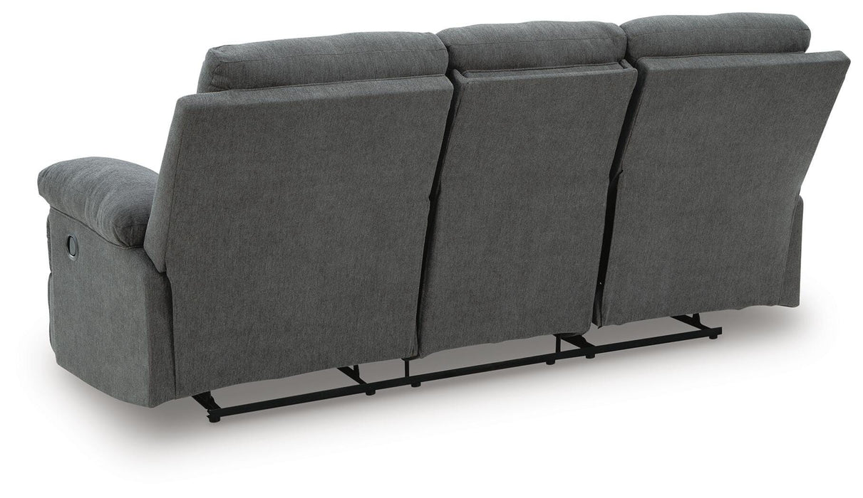 Side-Swipe Reclining Sofa with Drop Down Table - EZ Furniture of Mayfair (Philadelphia, PA)