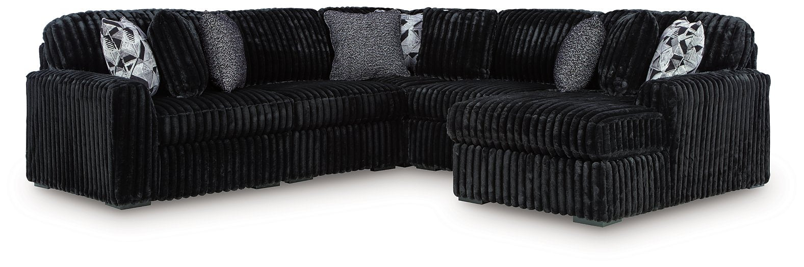 Midnight-Madness Sectional with Chaise - EZ Furniture of Mayfair (Philadelphia, PA)