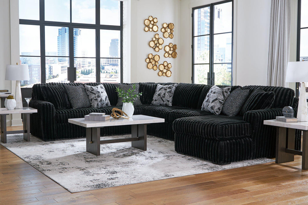 Midnight-Madness Sectional with Chaise - EZ Furniture of Mayfair (Philadelphia, PA)
