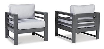 Amora Outdoor Lounge Chair with Cushion (Set of 2) - EZ Furniture of Mayfair (Philadelphia, PA)