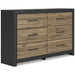 Vertani Dresser and Mirror - EZ Furniture of Mayfair (Philadelphia, PA)