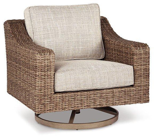 Beachcroft Outdoor Swivel Lounge with Cushion - EZ Furniture of Mayfair (Philadelphia, PA)