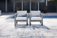 Amora Outdoor Lounge Chair with Cushion (Set of 2) - EZ Furniture of Mayfair (Philadelphia, PA)