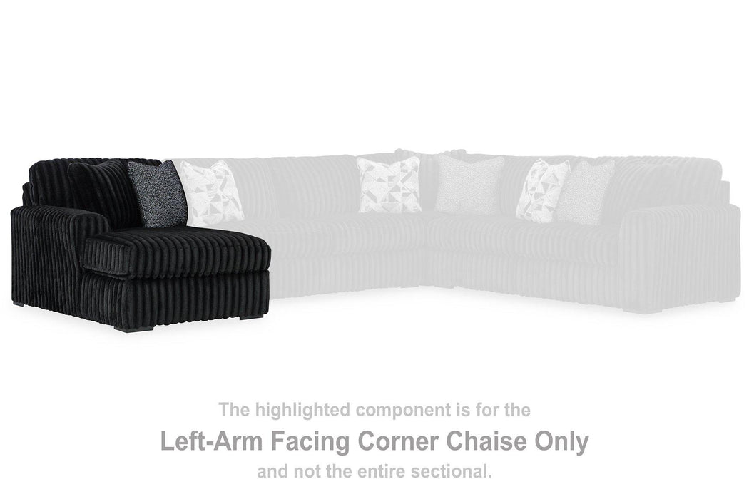 Midnight-Madness Sectional with Chaise - EZ Furniture of Mayfair (Philadelphia, PA)