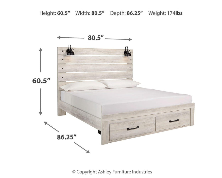 Cambeck Bed with 2 Storage Drawers - EZ Furniture of Mayfair (Philadelphia, PA)