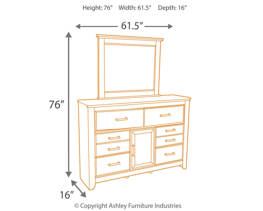 Juararo Dresser and Mirror - EZ Furniture of Mayfair (Philadelphia, PA)
