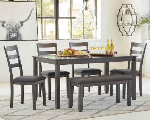 Bridson Dining Table and Chairs with Bench (Set of 6) - EZ Furniture of Mayfair (Philadelphia, PA)