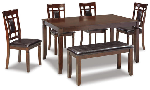 Bennox Dining Table and Chairs with Bench (Set of 6) - EZ Furniture of Mayfair (Philadelphia, PA)