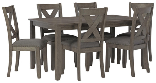 Caitbrook Dining Table and Chairs (Set of 7) - EZ Furniture of Mayfair (Philadelphia, PA)