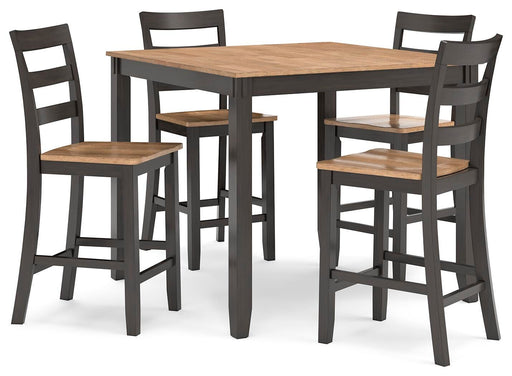 Gesthaven Counter Height Dining Table and 4 Barstools (Set of 5) - EZ Furniture of Mayfair (Philadelphia, PA)