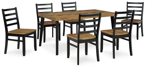 Blondon Dining Table and 6 Chairs (Set of 7) - EZ Furniture of Mayfair (Philadelphia, PA)