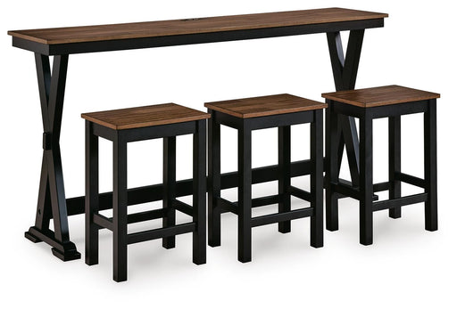 Wildenauer Counter Height Dining Table and 3 Barstools Set - EZ Furniture of Mayfair (Philadelphia, PA)