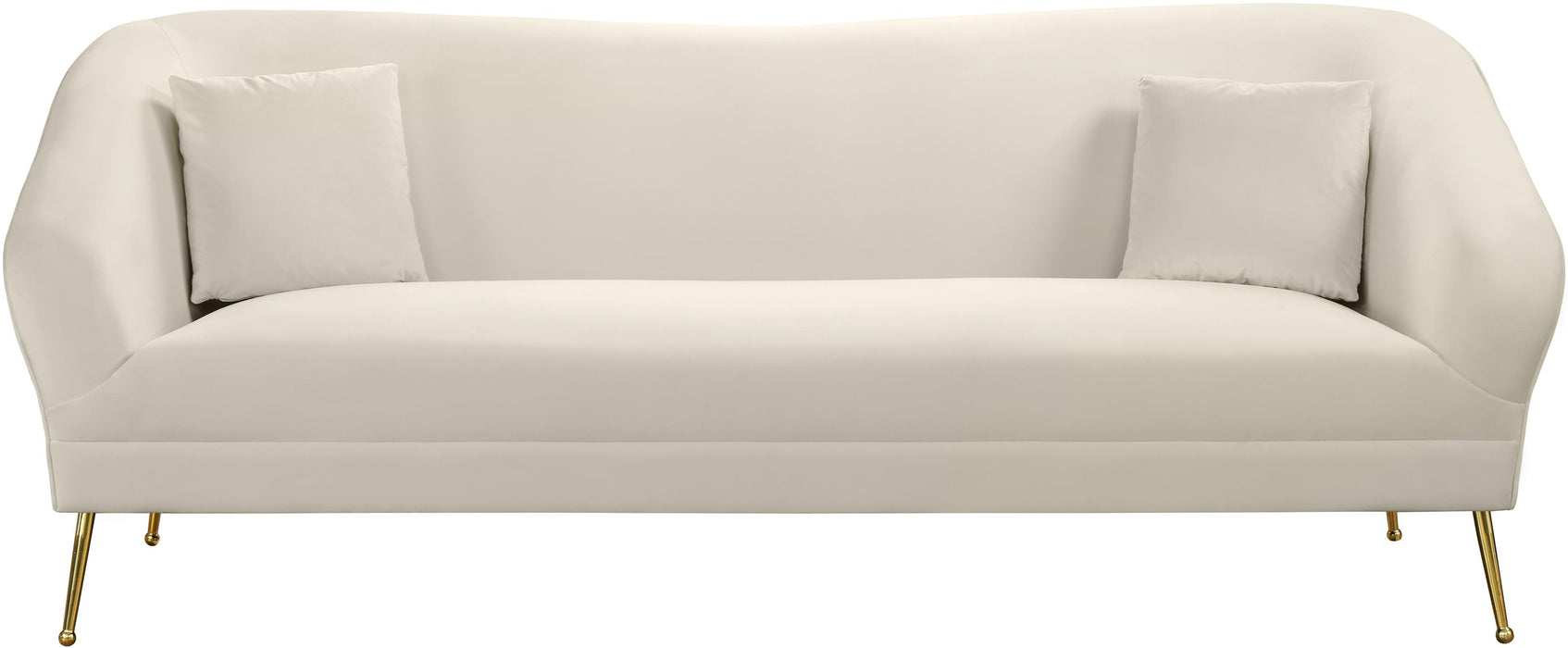 Hermosa Cream Velvet Sofa - EZ Furniture of Mayfair (Philadelphia, PA)