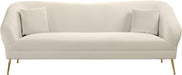 Hermosa Cream Velvet Sofa - EZ Furniture of Mayfair (Philadelphia, PA)