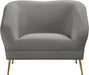 Hermosa Grey Velvet Chair - EZ Furniture of Mayfair (Philadelphia, PA)