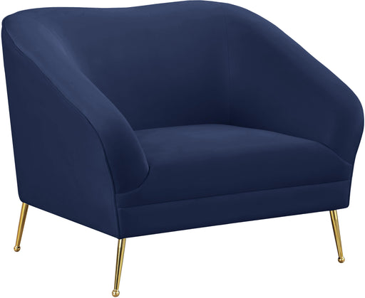 Hermosa Navy Velvet Chair - EZ Furniture of Mayfair (Philadelphia, PA)