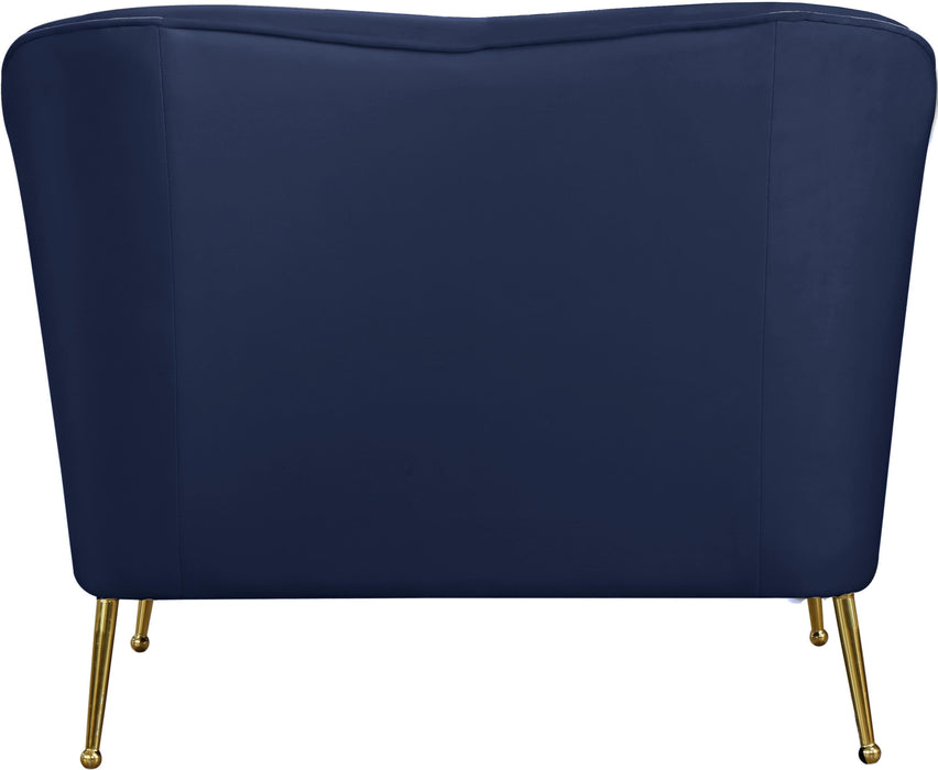 Hermosa Navy Velvet Chair - EZ Furniture of Mayfair (Philadelphia, PA)