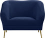 Hermosa Navy Velvet Chair - EZ Furniture of Mayfair (Philadelphia, PA)