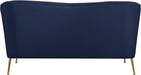 Hermosa Navy Velvet Loveseat - EZ Furniture of Mayfair (Philadelphia, PA)
