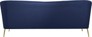 Hermosa Navy Velvet Sofa - EZ Furniture of Mayfair (Philadelphia, PA)