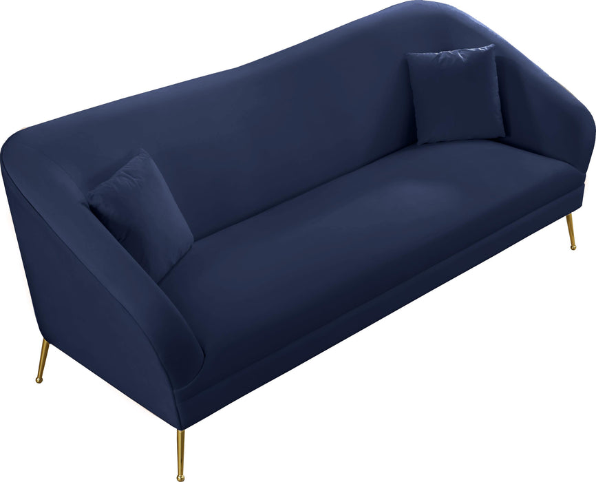 Hermosa Navy Velvet Sofa - EZ Furniture of Mayfair (Philadelphia, PA)