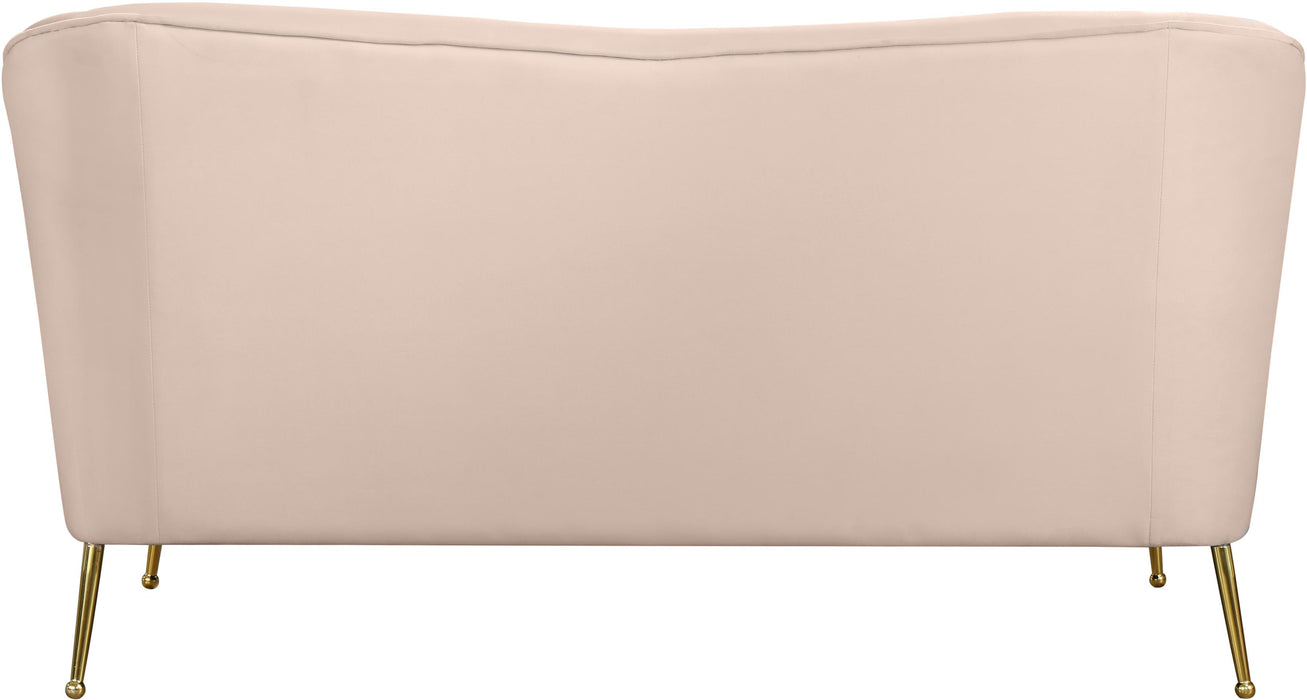 Hermosa Pink Velvet Loveseat - EZ Furniture of Mayfair (Philadelphia, PA)