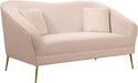 Hermosa Pink Velvet Loveseat - EZ Furniture of Mayfair (Philadelphia, PA)