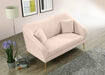 Hermosa Pink Velvet Loveseat - EZ Furniture of Mayfair (Philadelphia, PA)