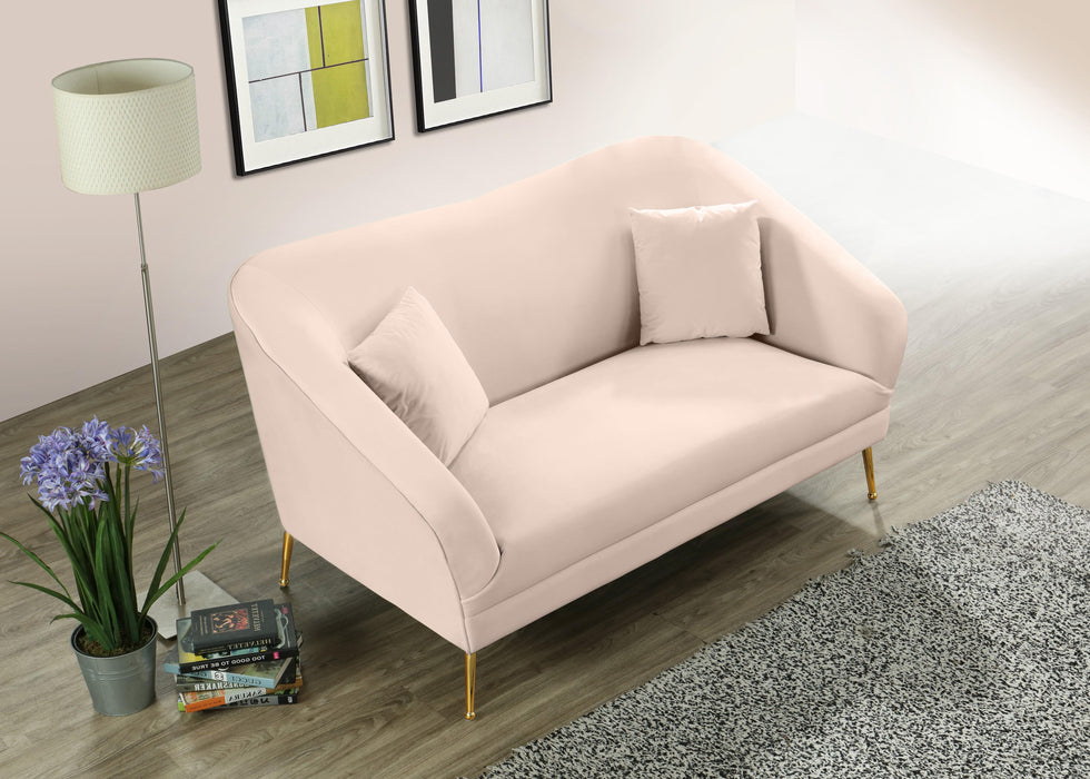 Hermosa Pink Velvet Loveseat - EZ Furniture of Mayfair (Philadelphia, PA)