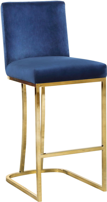 Heidi Navy Velvet Stool - EZ Furniture of Mayfair (Philadelphia, PA)