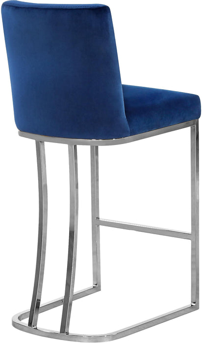Heidi Navy Velvet Stool - EZ Furniture of Mayfair (Philadelphia, PA)