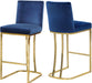Heidi Navy Velvet Stool - EZ Furniture of Mayfair (Philadelphia, PA)